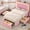 Pink, variant on Twin Size Bed Frame with Storage Headboard,3 Drawers,Charging Station,LED Lights, Velvet Upholstered Girl Bed with Heavy Duty Metal Slats, No Box Spring Needed, Noise Free, Pink