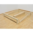 thumbnail image 2 of Base Para Cama Queen Size Muebles GM Tradicional Desarmable Sin Pintar Madera de Pino Estufada Muebles GM Madera de Pino Estufada, 2 of 4