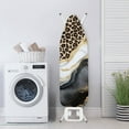 thumbnail image 4 of HELLHERO Leopard-Spotted Marble Pattern Ironing Board Cover, 15x54 Inch Standard Ironing Board Cover with Elastic Edge and Hook and Loop Fasteners Scorch and Stain Resistant Cotton Ironing Cover, 4 of 6