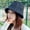 Black, variant on Autumn Winter Hat Women Flat Top Bucket Cap Ladies Thick Warm Suede Fleece Bucket Hat New Fashion Fishing Cap Panama Hat
