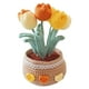 thumbnail image 1 of Kit Crochet en Maceta Flores Plantas Lindas Conjuntos Herramientas Con Mano (tulipán) Naranja, 1 of 9