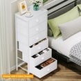 thumbnail image 4 of Tydimor 6 Drawer Dresser,Chest of Drawers for Bedroom Tall Fabric Dresser,White, 4 of 9