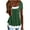 Green, variant on Giftesty Summer Tops for Women Womens Summer Casual Solid Color Round Neck Short Sleeve Tops Loose Blouses