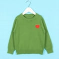 thumbnail image 2 of Favoffer Winter Toddler Kids Heart-Graphic Crewneck Cotton Sweater - Play,Lounge,Family,Outdoor 12M-7Y, 2 of 5