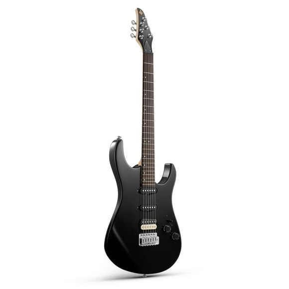 Guitarra eléctrica Donner DMT-66 99 cm con funda para principiantes, color negro