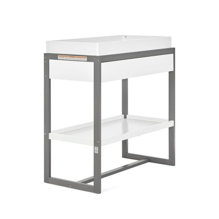 Dream On Me Arlo Changing Table, Made of Solid New Zealand Pinewood, Steel Grey