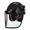 Black, variant on EcoPro Forestry Kit - ANSI Z89.1 Type I Class C Vented - Forestry Helmet Kit with Faceshield & Earmuffs - 3 in 1 Ideal for Arborists - Carbon Fiber