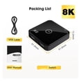 thumbnail image 2 of 8K 60Hz HD Media Switch, Smart Bi-Directional 2x1 1x2 Hub, 2 of 6