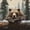 Brown Green, variant on Manfei Black Bear Kitchen Curtains,Autumn Deer Pattern Black Out Curtains Pack of 2 (42x63 Each)