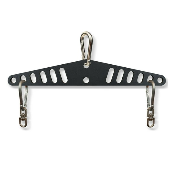 Double to Single D Handle Cable Pulley System Adaptor for Pull Down Bar Rope Attachments Cable Machine for Squat Rack