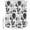 Black, White, Gray, variant on Greek Style Shower Curtain Set - Small 36" x 72" Washable Bathtub Curtain with 12 Hooks, Vintage Abstract Landmarks Blue Brown Waterproof Fabric Stall Shower Curtains for Bathroom/Bathtub Décor