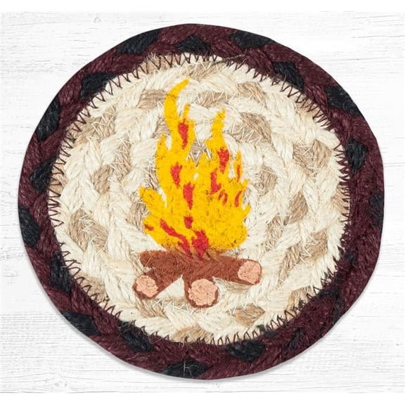 5 in. IC-395 Campfire Printed Round Coaster
