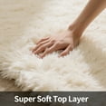 thumbnail image 4 of Ultra Soft Rug for Living Room, 8'x10' Fluffy Shag Area Rug for Bedroom, Dorm Bedside Modern Home Decor, Cream White, 4 of 8