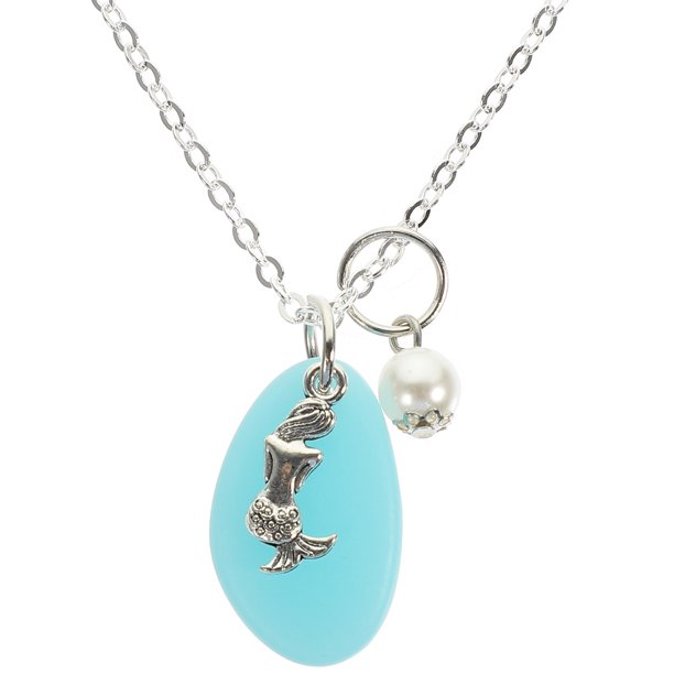 KAKOWELY Collar con temática marina, colgante de perla estilo playa, regalo para mujeres y niñas.