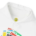 thumbnail image 3 of Card Game Stack Hoodie, Fun Draw 4 Stack Design, Retro Gaming Graphic, 3 of 5