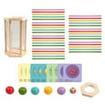 thumbnail image 3 of Juego de mesa de madera, juego Montessori, juego clásico y de apilamiento, juego de palos de madera de colores para niños, regalo de cumpleaños, 3 of 9