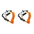 thumbnail image 1 of Toystoory Kayak Paddle Leash con gancho Long Fishing Rod Lanyard Outdoor Multifuncional High-Elástica Colorful Anti-Lost Rope naranja Naranja 2Conjunto, 1 of 6