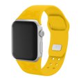 thumbnail image 3 of Wolverines Engraved Silicone Unisex Watch Band for Apple Watch - 38/40/41mm(42mm Series 10/11) Yellow by Affinity Bands, 3 of 4