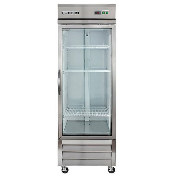 MXCR-23GDHC Reach-In Refrigerator, Glass Door, Bottom Mount