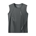 thumbnail image 3 of Men's Athletic Tank Top Lightweight Breathable Sleeveless Workout Shirt For Gym Running Outdoor Sports WearDark GrayXXXL, 3 of 3
