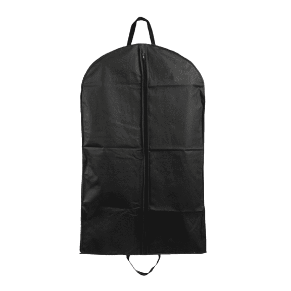 72'' Breathable Black PP Non Woven Garment Bag - 1 Count - Basic LTD