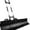 Black, variant on 36in Galvanized Blade Heavy-Duty 2-Wheel Snow Pusher Hand Plow for Snow Removal w/Wheels, Adjustable Handle, Blade Angle - Silver
