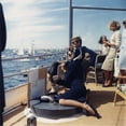 thumbnail image 2 of President And Jacqueline Kennedy Watch The America'S Cup Race From The Deck Of The Uss Joseph P. Kennedy History (, 2 of 2
