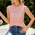 thumbnail image 4 of Summer Tank Tops for Women Sweet and Cute Sleeveless Hollow Floral Lace Shirts Tank Tops Fashion Beach Camis Blouses, 4 of 7