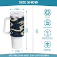 thumbnail image 3 of 40 Oz Car Handle Water Bottle Water Cup Water Bottle Water Jug Coffee Cup Travel Water Bottle Beautiful Dragon, 3 of 8