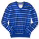 thumbnail image 1 of Aeropostale Mens Stripe A87 suéter de punto, azul, grande Aeropostale Tejer, 1 of 2