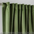 thumbnail image 5 of 3S Brother's Extra Long Solid Luxury Matte Velvet Soft Curtain Lime Single Panel Hanging Back Tap & Rod Pocket Home Décor 5-25 Feet Custom Made Curtains -Made in Turkey Each(52"x180"), 5 of 7