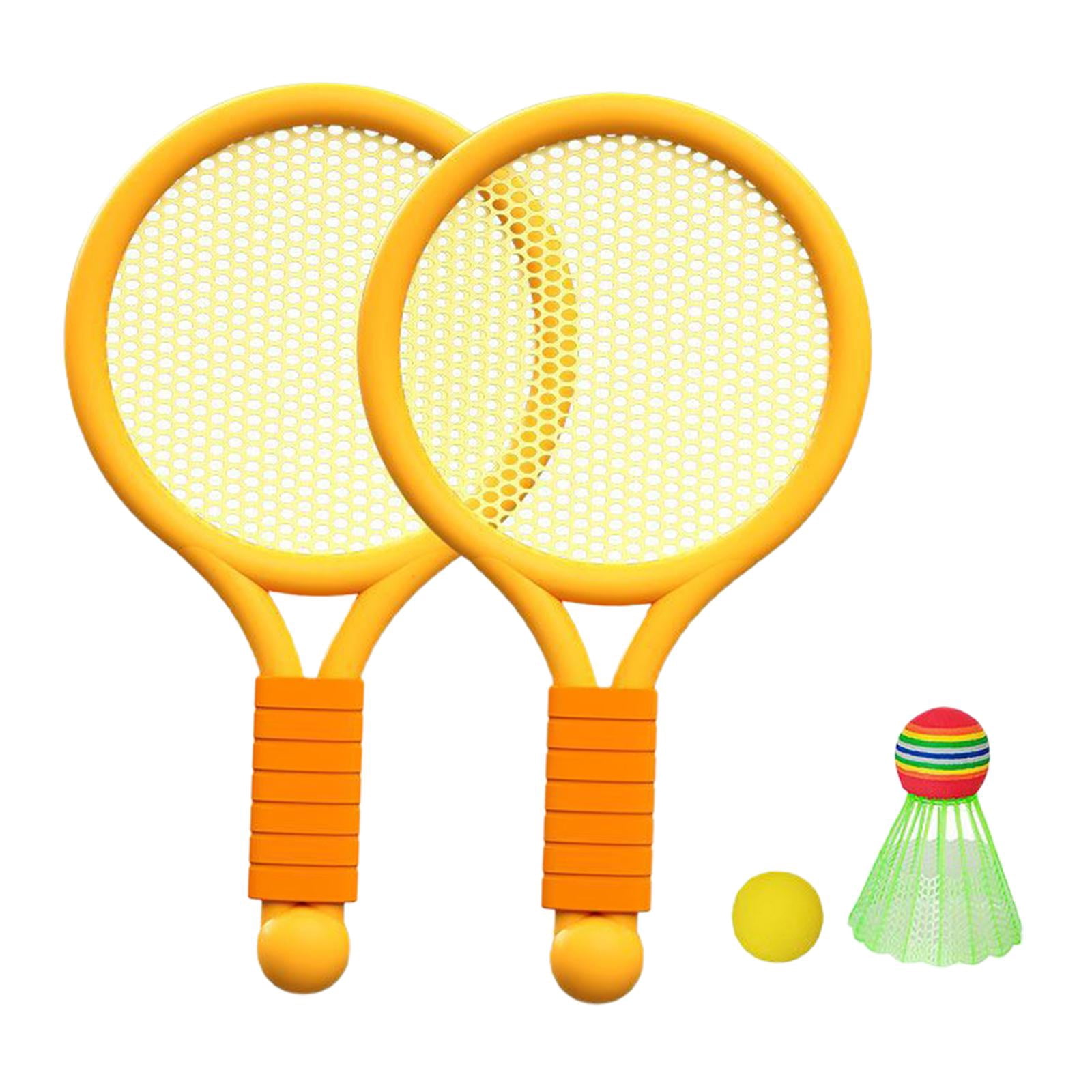 GARENDE Children Badminton Tennis Set Tennis Racket for Kids for Yard Girls Backyard Orange