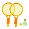 thumbnail image 3 of jinwen Children Badminton Tennis Set Tennis Racket for Kids for Yard Girls Backyard Orange, 3 of 9