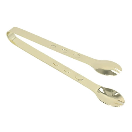 

Kitchen Tweezers 304 Stainless Steel Sugar Tongs Easy To Hold Prevents Slipping Multipurpose Food Grade 7.7 Inch For Ice Cubes For Household Foods Gold Plated