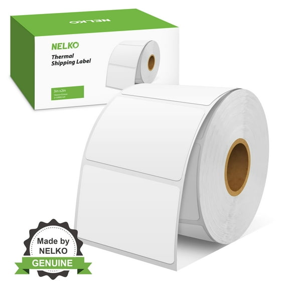 Etiquetas térmicas Nelko originales de 3 x 2 cm, 1000 etiquetas para PL70E