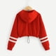 thumbnail image 5 of Gibobby Ropa con estampado de capucha Tops Sudaderas Niños Chicas adolescentes Chicas Tops(Rojo, 4-5 Años), 5 of 5