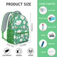 thumbnail image 3 of Floral and Hummingbird Illustration School Backpack - Breathable Ergonomic Backpack, 3 of 6