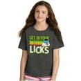 thumbnail image 4 of St Paddys Get In Your Licks Candy Owl Crewneck T Shirts Boy Girl Teen Brisco Brands L, 4 of 5