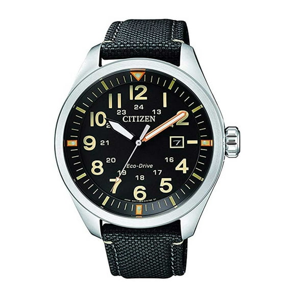 Citizen Men's Eco-Drive AW5000-24E Silver Canvas Japanese Quartz Diving Watch