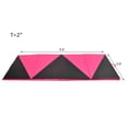 thumbnail image 3 of Topcobe 4' 10' 2'' Tapis d'Entraînement Pliants à Motif Triangle, Rose & Noir, 3 of 10