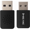 thumbnail image 1 of AC1300Mbps  Mini USB WiFi  Adapter for PC, Dual Band (5G, 2.4G) Wireless Network Adapter for Desktop Laptop, High Speed WiFi Dongle Stick, Compatible with Windows 11/10/8.1/8/7/XP/Vista, Mac OS, 1 of 1