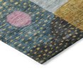 thumbnail image 4 of HomeRoots 604408 3 x 5 ft. Green, Purple & Blue Geometric Washable Indoor & Outdoor Rectangle Area Rug, 4 of 5