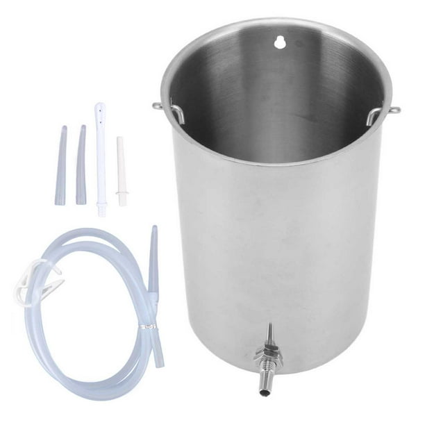 Enema Bucket Kit,Stainless Steel Enema Bucket Coffee Enema Bucket Kit