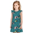 thumbnail image 1 of Balery Dachshund Dog Camisón de princesa para niñas, pijama de algodón con mangas abullonadas, suave y bonito.-Small, 1 of 6