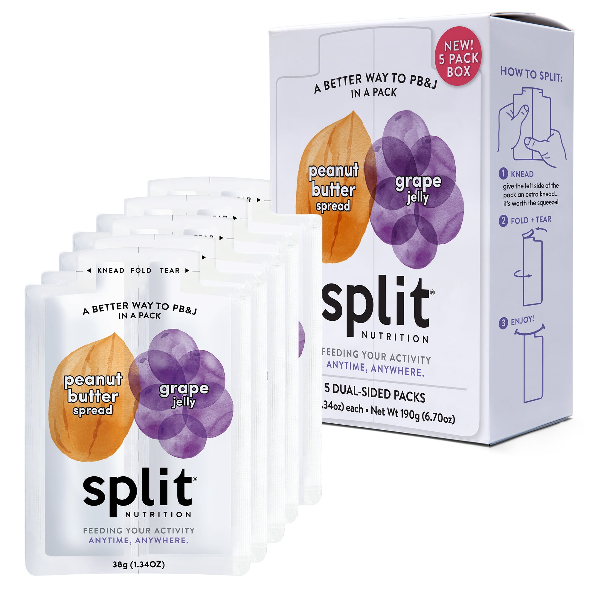 Split Nutrition Peanut Butter and Grape Jelly 5 pack