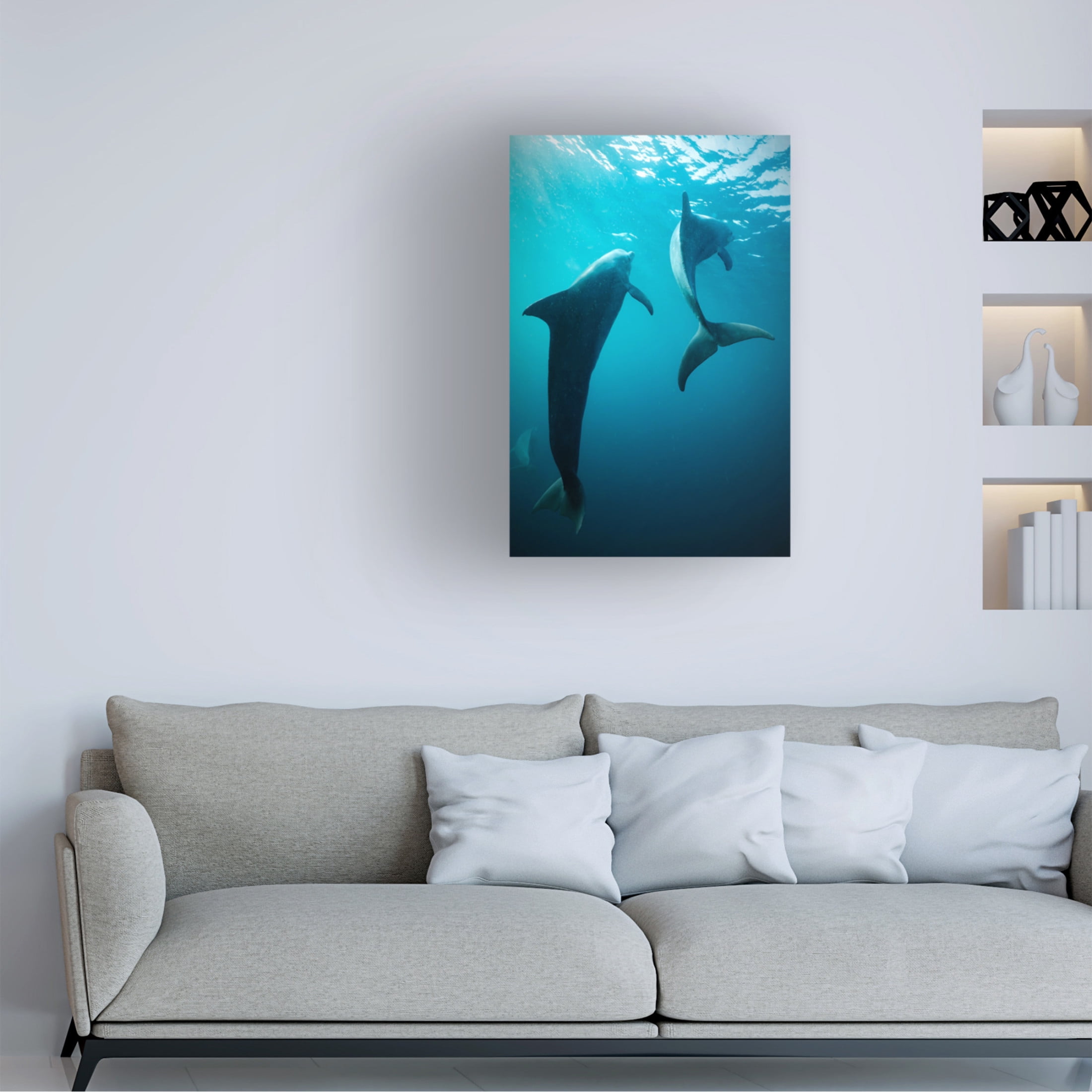 Trademark Fine Art Serge Melesan  Shapes of water Canvas Wall Art