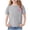 Gray, variant on Unisex Shell Print Short Sleeve Crew Neck T-Shirt Casual for Ages 1-12