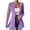 Purple-1, variant on Blazers for Women Summer Fitted Business Work Jacket Dressy Casual Corduroy Plus Size Lightweight Collarless Office Blazer