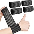 thumbnail image 1 of HWZWT 4 Pcs Support de Poignet pour Tunnel Carpien Noir Pièces Support de Poignet pour Tunnel Carpien Sangle de Poignet Réglable Bande de Pression pour Poignet pour Douleur Hommes Femmes Haltérophilie Entraînement Physique, 1 of 5