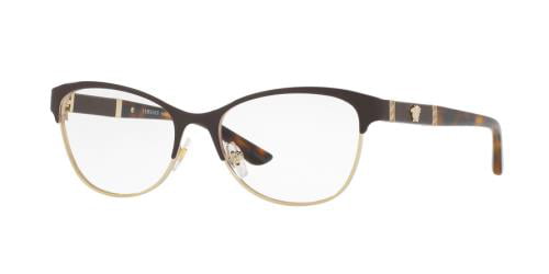 Versace VE1237 Eyeglass Frames 1384-53 53mm Lens Diameter Fuxia/Pale Gold VE1237-1384-53